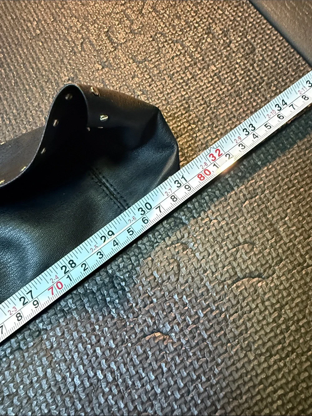 White House Black Market Black Studded Waist Sash Belt